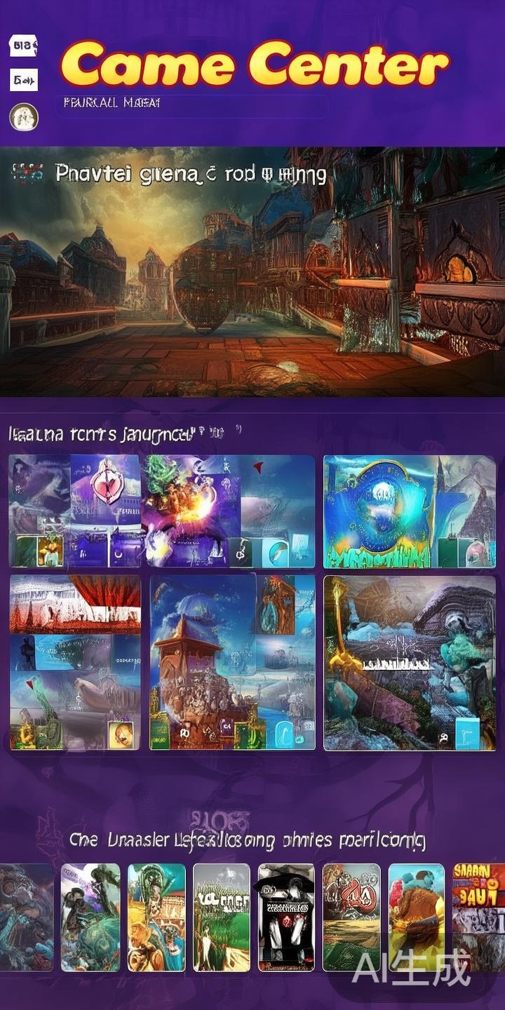 在游戏中心页面，浏览并挑选你喜欢的游戏类型，比如《